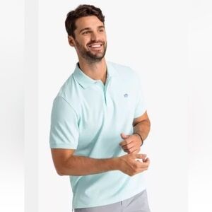 Southern‎ Tide Short Sleeve Classic Skipjack Polo in Offshore Green Mens XL